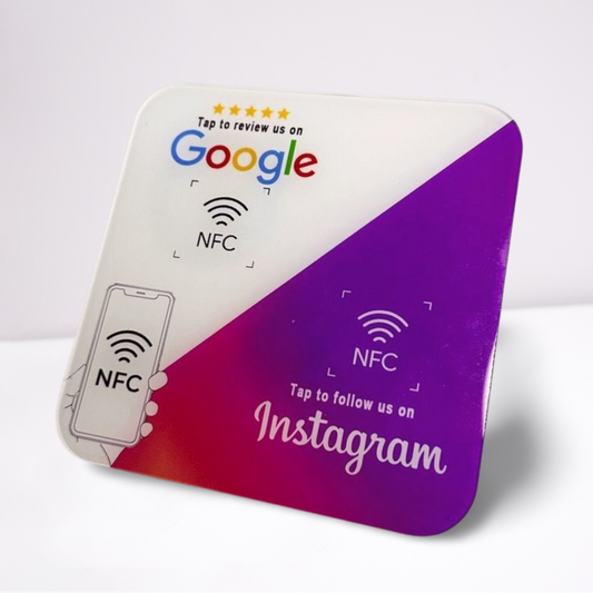 Google Review and Instagram Plate